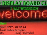 LED DISPLAY BOARD COURSE - KANDY