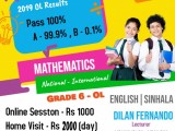 Mathamatics English Sinhala