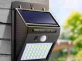 30 LED Outdoor Solar Wall Lamp Waterproof PIR Motion Sensor  Free Delivery