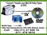MiniDV  Video Cassette tapes cleaning ---> USB DVD Bluray