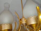 Good quality Gold Color Chandelier with 5 LED bulbs for sale
