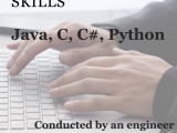 Java, C, Python Classes conducted by an Engineer