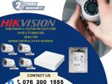 HIKVISION | CCTV 4CH -HD/ 1MP Bullet & DVR/ 4 TURBO & HDD