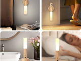 Motion Sensor LED Night Light Bar Human Body Induction Lamp Magnetic Wall Mount Rechargeable